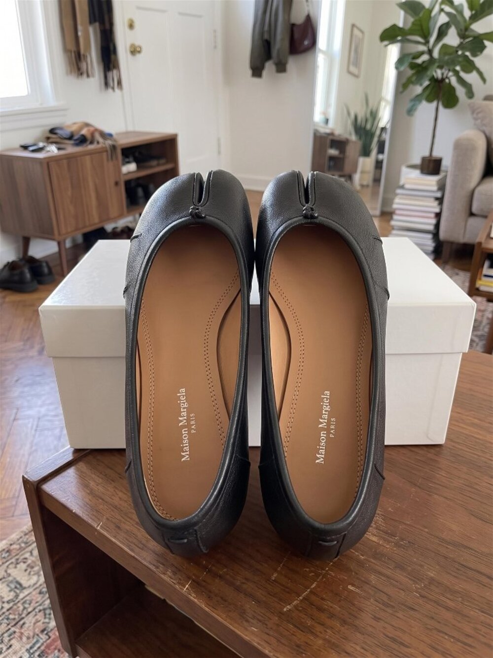 Maison Margiela Tabi Ballet Flats Black 37 - New